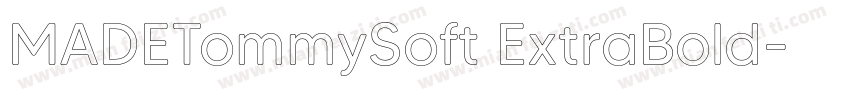 MADETommySoft ExtraBold字体转换
